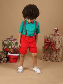 Baby Boy Clothing Set Christmas New Year's Eve End Of Year Fest - màu xanh lá - Xem 6