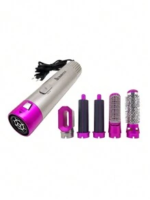5 In 1 Electric Hair Dryer Brush 110V - A206 - Hot Pink - View 6