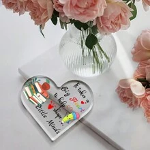 1 件，教师铅笔书心形透明亚克力桌面装饰摆件，学生送给老师的教师节礼物，适合开学季和教师节特别礼物 - 紅色 - 查看 8