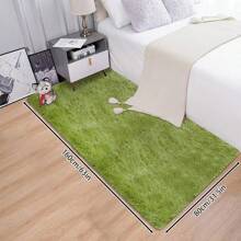 1pc Rectangular Plush Bedroom/Living Room Small Floor Mat, Large Carpet