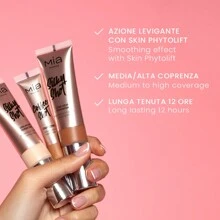 MIA MAKEUP SILKY SHOT FOUNDATION - Podkład wygładzający o średnim stopniu krycia - 04N - Zobacz 3