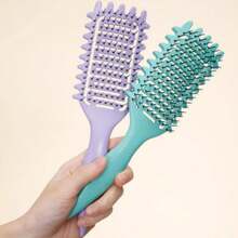 1pc Curl Defining Brush, Curl Brush For Curly Hair Styling Brush, Shaping And Defining Curls Comb For Women Men Less Pulling And Curl Separation - Multicolor - View 5