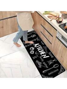 Kitchen Carpet Non-Slip Waterproof Anti Fatigue Door Mat Home Floor Rug - 40*60+40*120cm(Size S+L SET) - View 10