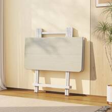 Living And Home Folding Wooden Dining Table - White 80cm W x 80cm D x 74cm H - 查看 6