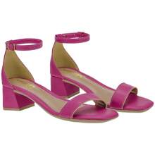 Women's Sandals Medium Thick Heel Block Closed Back Casual Basic Comfortable Original Arrazu - 玫紅色 - 查看 1