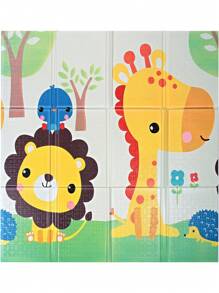 Baby And Child Play Mat 150 X 150 Cms, Double-Sided, Foldable, Reversible, Waterproof, Padded, Non-Slip Rug, Ideal Mat For Crawling And Early Stimulation. MOPI BABY. - 橘色 - 查看 3