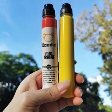 1 pieza Bolígrafo marcador de 45ml con diseño graffiti, punta redonda de 12mm, resistente al agua, apto para graffiti en vidrio, cartón, plástico y metal, de vuelta a la escuela