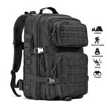 Military Tactical Backpack For Men, 40L Tactical Laptop Backpack, Tactical Bag Bug Out Bag, Army 3 Days Assault Pack - Black - View 2
