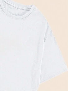 Cotton T-Shirt Car Streetwear Women's Comfort Breathable Blouse Summer T-Shirt - trắng - Xem 6