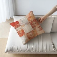 4 件套抽象纹理装饰垫套，单面印花 45*45 厘米 - 彩色 - 查看 8