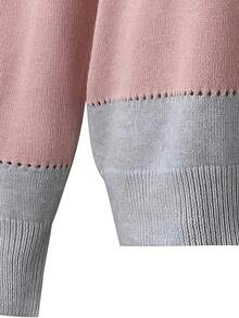 Women's Casual Daily Leopard Print Patchwork Knit Sweater, Autumn/Winter - Multicolor - View 3