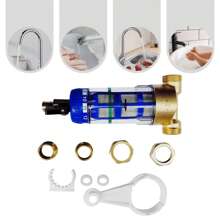 LOYALHEARTDY Reusable Spin Down Sediment Water Filter Whole House 40 Micron Pre-Filter System - AS SHOWN - View 2