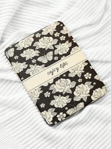 1pc Premium Camellia Butterfly 720 Rotary Protective Case With Pen Slot, Acrylic Clear Crystal Back Cover, Slap-Proof Case Compatible With Ipad, With Sleep/Wake Up Support - Multicolor - View 7