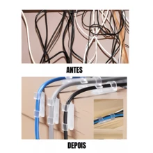 Rosalyra Beauty Kit 10 Clips Organizer Adhesive Cable Wire Wall Fixer - Trong sáng - Xem 5