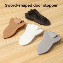 2pcs/4pcs Anti-Slam Door Stopper, Door Stop, Hands Free Door Blocker (Random Color)