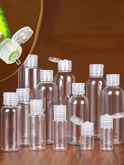 10 pezzi set di bottiglie da viaggio portatili in silicone anti-perdita, contenitori ricaricabili portatili per shampoo, lozione, articoli da toilette, set di bottiglie da viaggio con borsa portatile per il trasporto