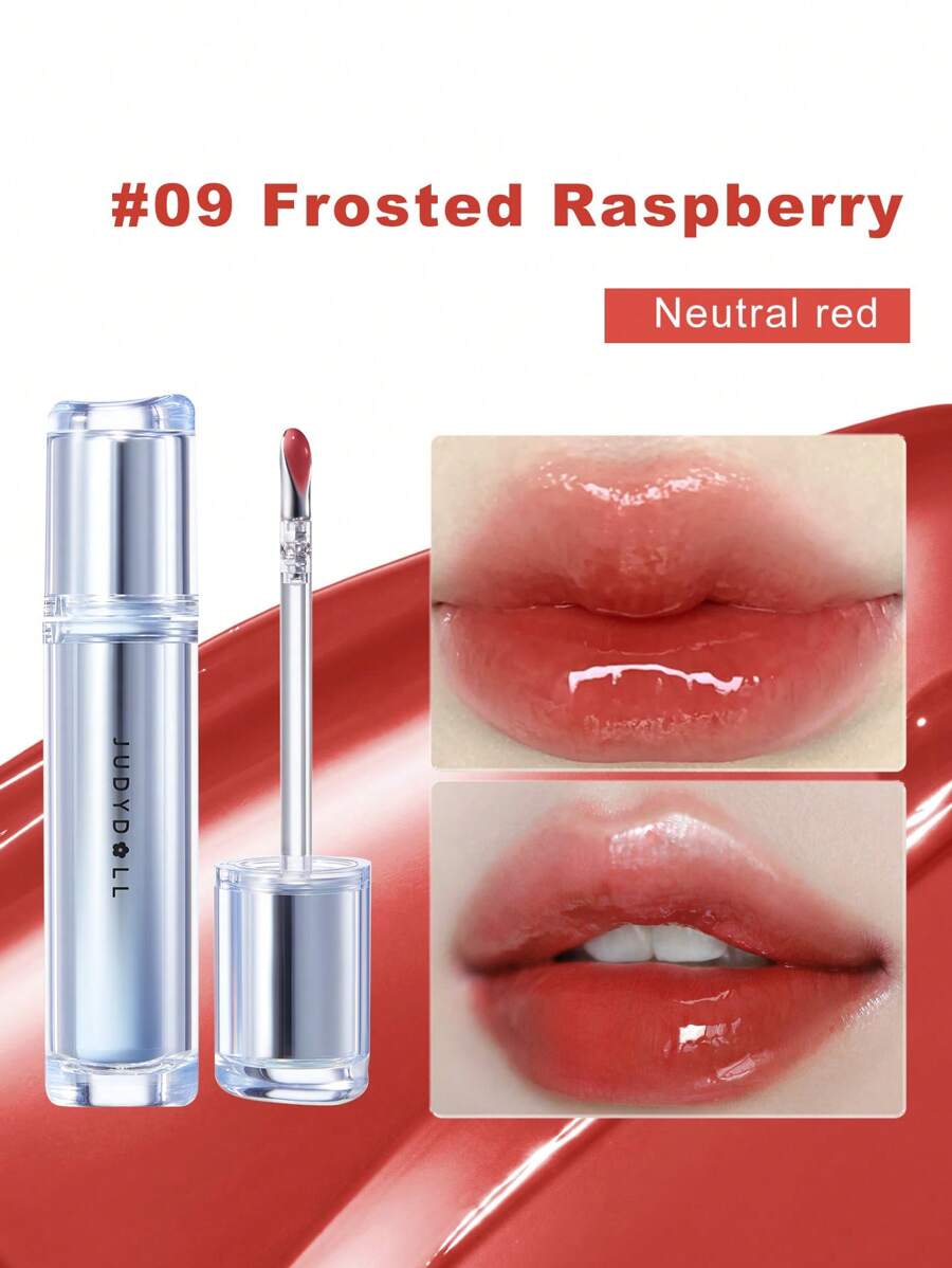 JUDYDOLL 2.4g Moisturizing Lip Gloss, Nourishing Lip Essence, Mirror-Like Glossy Lip Tint, Full-Color Moisturizing Lip Care, Non-Sticky, Suitable For Personal Use, Gifting, Beginners, Beach, Travel, Holidays, Dates, Weddings, Wedding Guests, Singles Parties, Elegant Makeup, Natural Commute Makeup, Sweet Makeup, Healthy Glow Makeup, Date Makeup - #09 - 查看 1