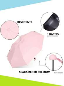 Mini Umbrella Parasol Bag Portable Compact Lightweight Small WITH CASE - trái cam - Xem 8