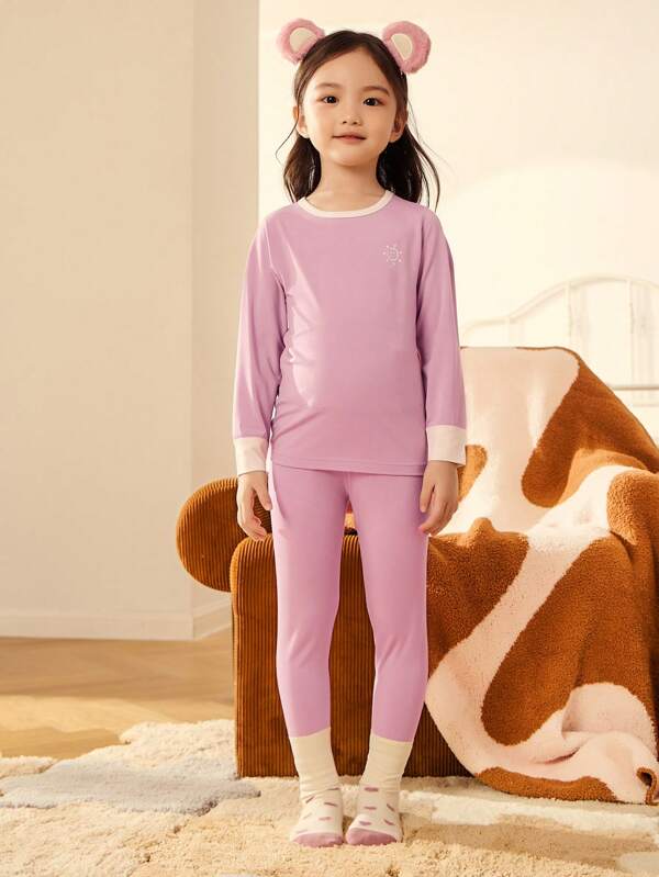 Balabala Baby Thermal Underwear Set 2024 Winter Soft And Warm