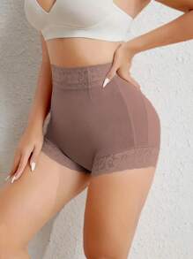 1 pieza Body modelador antivuelco para mujer con diseño de silicona antideslizante, adecuado para uso diario y diversas ocasiones - Púrpura polvoriento - Ver 4