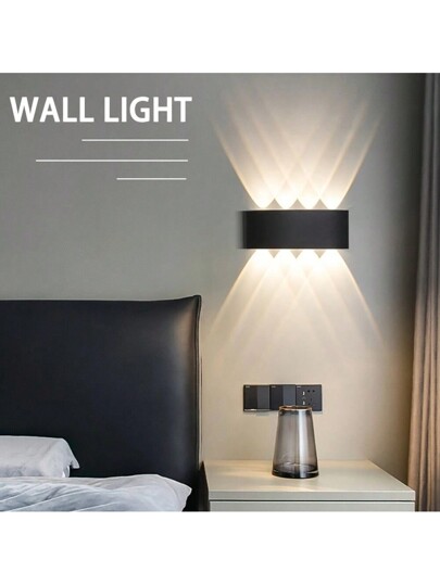 Pcs, Indoor Wand Light, Moderne Warm Verlichting Bedroom Bedside Lamp, Corridor Up Down ative Lights, Stairs, Living Room, Garage, Background