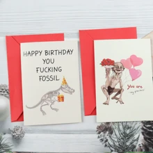 2 Sets Geburtstagskarte + Valentinstag Karte, kreativ und interessante Valentinstagskarten, "Du bist meine Kostbare Karte", Lustige Valentinstaggrußkarten, Schulanfang, Schulmaterial