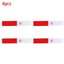 4 件装红白反光贴纸 反光条 卡车反光条 车身反光标志 交通安全增强车贴 - 紅白色 - 查看 9