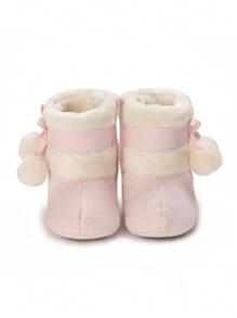 Fashionable Winter Infant Snow Boots, Newborn Soft Bottom Warm Prewalker Booties