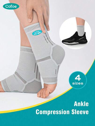  Cofoe Ankle Support Compression Foot Sleeves For Men And Women Bracer Ankle Protector For Daily Sport Running Sports - Ankle Sleeve Women & Men Anklet Gym Gym Accessories