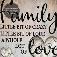 Bộ rèm tắm hình gia đình, gia đình, một chút điên rồ, một chút ồn ào, rất nhiều tình yêu, được trang bị 12 móc nhựa, trang trí phòng tắm, kích thước 70,8Wx70,8H, trang trí mùa thu, phụ kiện phòng tắm, trở lại trường - Nhiều màu - Xem 9