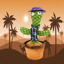 Dancing Cactus Musical Doll 1 Piece. Rechargeable. - Multicolor - View 2
