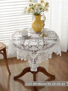 1入組花卉蕾絲餐墊 - 白色 - 查看 2