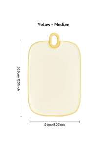 1PC Multifunctional Double-Sided Cutting Board, Kitchen Can Hang Anti Slip Thickened Classification Cutting Board, Vegetable, Fruit And Meat Cutting Board - Yellow - View 13