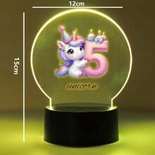 1 件装 美丽定制台灯夜灯 生日独角兽 适用于卧室装饰灯 圣诞礼物