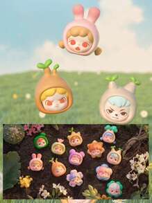 1pc Cute Anime Plant Character Style PVC Material Mini Model Figure, Perfect Gift For Figurine Collector Friends, Suitable For Room Decoration, Exquisite Birthday Present