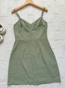 Short Dress Marrante Faminina - Verde militar - Ver 4