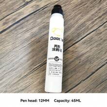 1 pieza Bolígrafo marcador de 45ml con diseño graffiti, punta redonda de 12mm, resistente al agua, apto para graffiti en vidrio, cartón, plástico y metal, de vuelta a la escuela