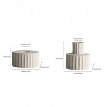 1pc Gear Shape Bohemian Style Geometric Ceramic Candle Holder, Suitable For Wedding Decor, Tabletop Decoration, Atmosphere Creation, Holiday Gift Giving, Room Decoration, Living Room Decoration
