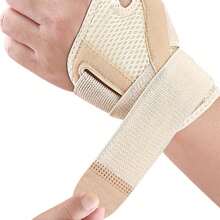 1 件装运动护腕透气绑带固定拇指支撑腕带肌腱护套压缩手套 - 彩色 - 查看 4