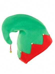 Mũ ông già Noel có chuông, mũ trang trí mùa lễ hội, mũ polyester cho lễ kỷ niệm Giáng sinh, mũ đội đầu mới lạ nhẹ cho bữa tiệc - Nhiều màu - Xem 2