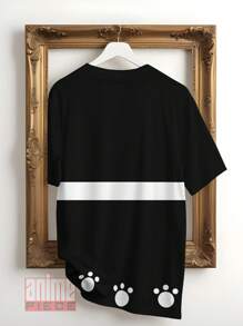 T-Shirt Bartholomew Kuma One Anime Manga Full Print T-Shirt REF0018 - 黑色 - 查看 2