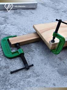 Prensa Carpintero Nodular De Hierro Reforzado 3 Pulgadas Herramientas Manuales - Verde - Ver 2