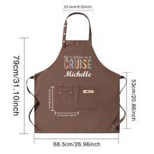 Customized Exclusive Apron Comfortable Men's And Women's Stylish Kitchen Overalls For Housework, Easy Care, And Practical Design For Cooking Enthusiasts