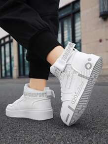 时尚休闲运动鞋、高帮/低帮、舒适运动鞋、跑步鞋、青少年滑板鞋 - 白色 - 查看 8