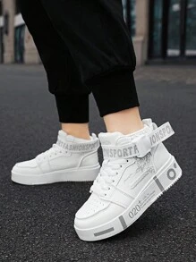 时尚休闲运动鞋、高帮/低帮、舒适运动鞋、跑步鞋、青少年滑板鞋 - 白色 - 查看 7