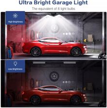 Uonlytech Folding Garage Light Garage Lights 5 Panel Garage Warehouse Light Ceiling Garage Light Led Garage Light Garage Lights Ceiling Led Garage Deformation Light Garage Folding Light - white light - View 2