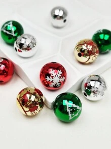 10 hạt 16mm nhiều màu sắc hình người tuyết, cây thông Noel, tuần lộc dùng để làm đồ trang sức Giáng sinh và trang trí DIY - Trộn màu ngẫu nhiên - Xem 6