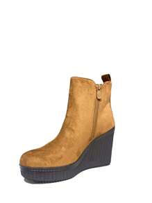 TULIPANO Comfortable And Elegant Women's Ankle Boots For Autumn And Winter, Low And Short Boots Ideal For Everyday Use, Casual Style Women's Ankle Boots Perfect For Any Occasion And Outfit - 駝色 - 查看 6