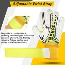 Professional Soccer Goalkeeper Gloves For Youth Adults Football Gloves High Performance Superior Grip Comfortable Durable For Training And Match Play - Multicolor - View 4