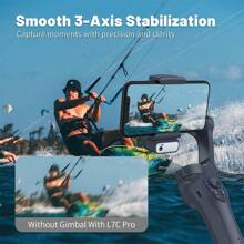 Gimbal theo dõi AI COMITOK L7CPRO, Bộ ổn định điện thoại cầm tay 3 trục cho điện thoại thông minh có đèn nền, Tự động theo dõi khuôn mặt xoay chủ động, Chân đế máy tính để bàn chống rung khi quay video, Chân máy cho iPhone và Android, Phụ kiện selfie có đèn LED Giá đỡ điện thoại thông minh theo dõi camera thông minh cho điện thoại di động Quay video Vlog Bộ ổn định video cho iPhone Độ bền lâu, Thích hợp để phát trực tiếp, Vlog, Tụ họp gia đình, Quay phim tiệc Giáng sinh, Phỏng vấn, Hoạt động ngoài trời, Đèn chiếu sáng ngày và đêm cho ảnh tự sướng cầm tay, Hoạt động ngoài trời, Phỏng vấn - Theo dõi L7CPRO+AI - Xem 10